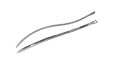 AGULHA EM S OLHO REDONDO FEUERSTEIN- INOX  (Pct c/4 unid.) - 8cm