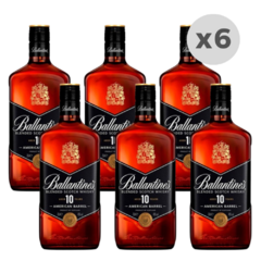 Whisky Ballantines 10 Años Botella 700ml x6