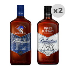 Whisky Ballantine's John Lennon + Elton John 750ml