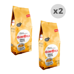 Café Tostado en Granos Gimoka Gran Festa 1kg x 2