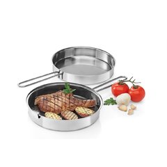 Sarten Doble Multifuncion Gamuza Acero Inox 22cm