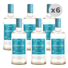 Gin Heraclito London Dry Botella 750ml x6