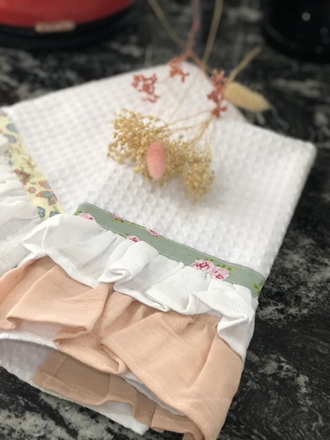 Paño de cocina Gifu con volados - comprar online