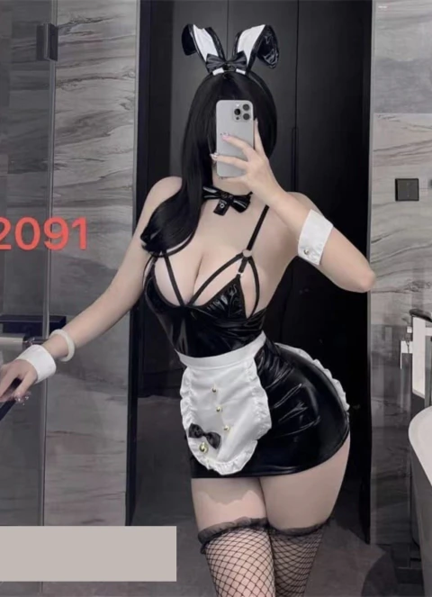 CONJUNTO DISFRAZ CONEJITA SEXY