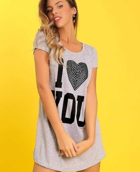 Camisón Manga Corta Estampado