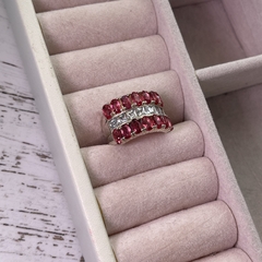 Anillo circones rojos y blancos en internet