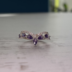 Anillo V lila - comprar online