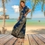 Vestido longo kaftan Feminina Indiana Boho na internet