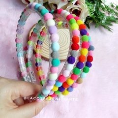 Tiara Coloridices Pompons - loja online