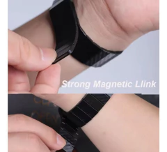 Malla De Carbono Magnetica Compatible Relojes De 22mm. en internet