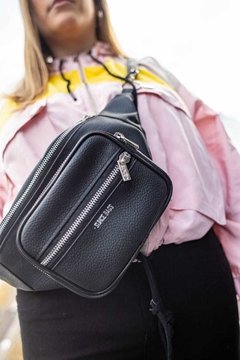 RIÑONERA BOLSILLO BIG NEGRA (ESTAMPA SUNCE) - comprar online