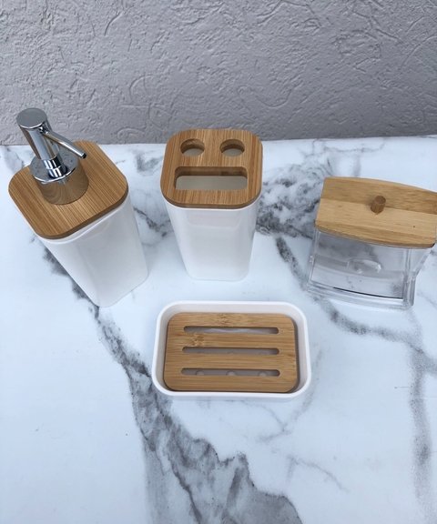 PORTA CEPILLO DE DIENTES BAMBÚ