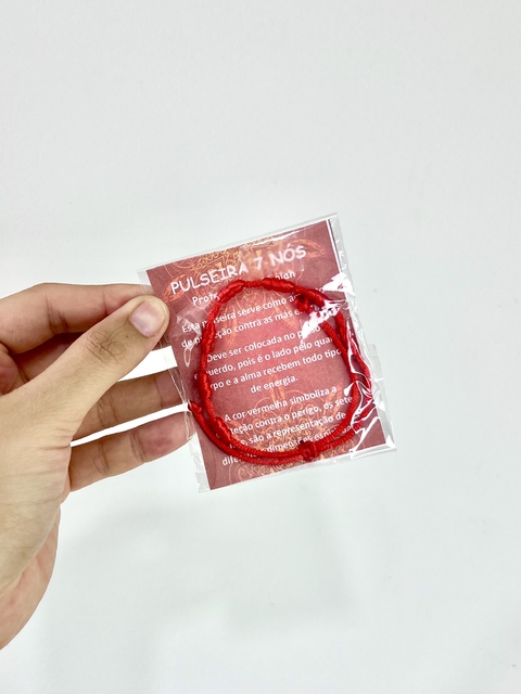 Pulseira Kabbalah 7 nós - Amuleto de Proteção e Prosperidade - comprar online