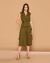 Conjunto Blusa e Calça Pantacourt Joy Verde Musgo - comprar online