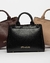 Cartera de mano Anette chica en efecto cuero liso - andreamandagaran