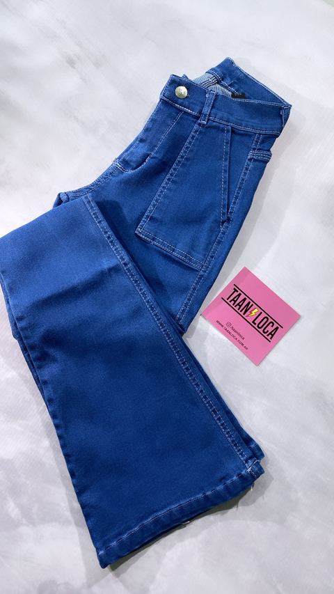 JEANS OXFORD ELASTIZADO CON BOLSILLOS