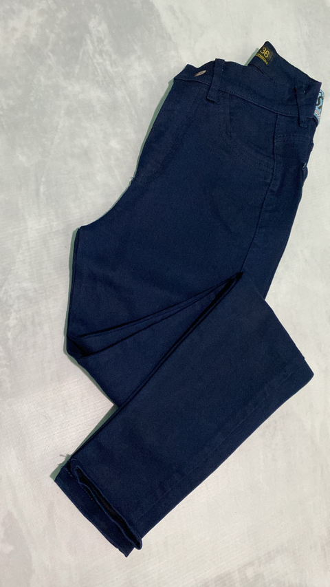 JEANS AZUL OSCURO CHUPIN TIRO ALTO - comprar online