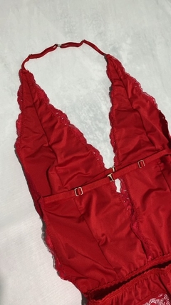 BODY ROJO ENCAJE AJUSTABLE T.90 - TAANLOCA 