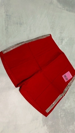 SHORT BENGALINA ROJO STRASS - comprar online