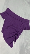 REMERA BOTE FRUNCE LANILLA VIOLETA - comprar online