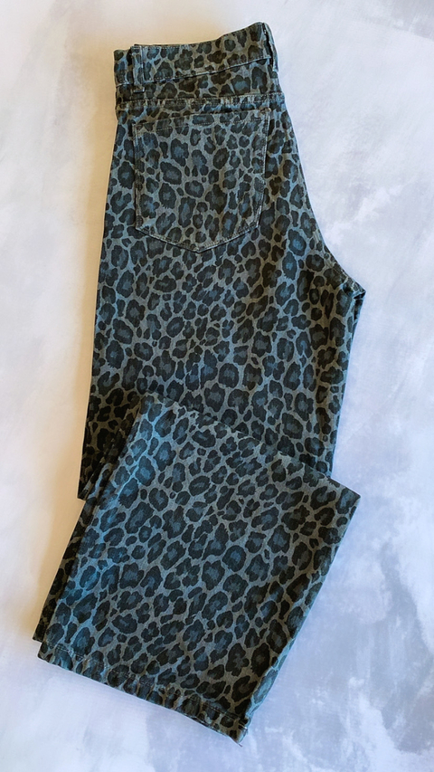 JEANS RIGIDO ANIMAL PRINT
