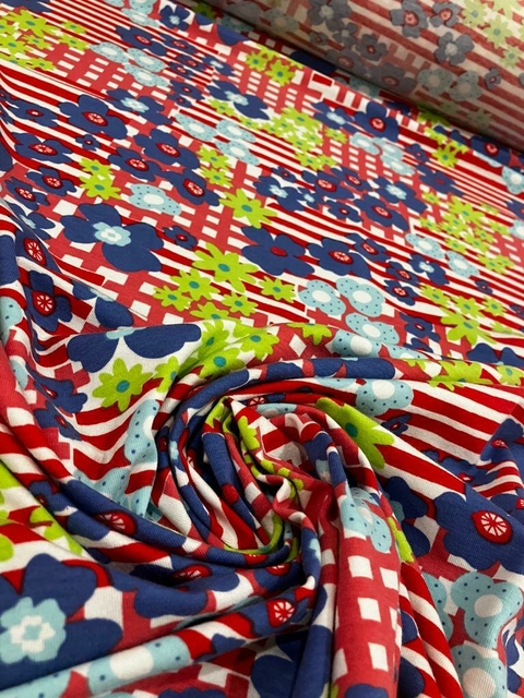 MODAL FLORES CON RAYAS