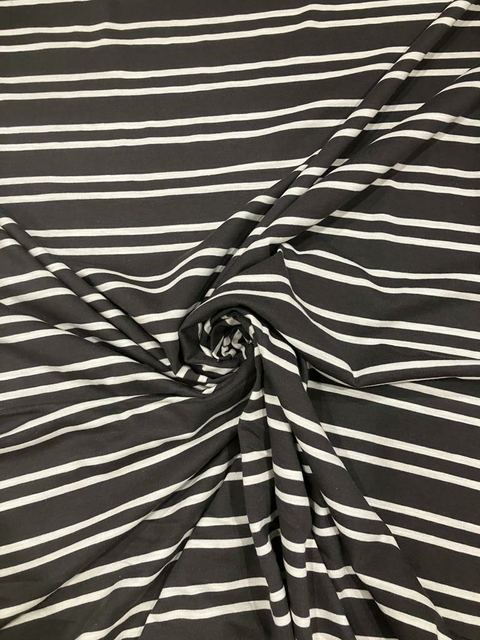 JERSEY RAYADO NEGRO Y BLANCO