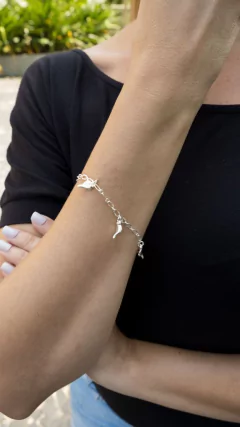 CONJUNTO PRATA FOLHAS DE OUTONO