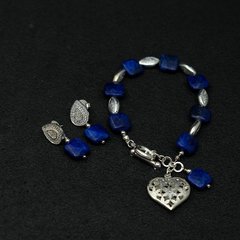 CONJUNTO BRINCO E PULSEIRA LÁPIS LAZÚLI na internet
