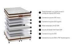 Colchão Casal Audacieux Sankonfort 138x188x34cm - loja online