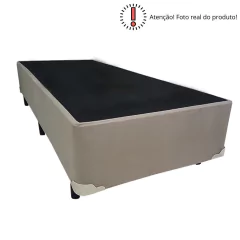 Cama Box Universal Suede Solteiro 88x188x41cm