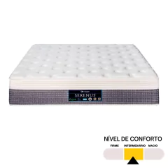 Conjunto Colchão Queen Serenus Sankonfort com Box Universal Preto 158x198x77cm - loja online