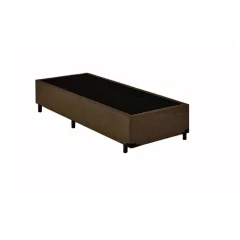 Cama Box Universal Suede Solteiro King 96x203x41cm