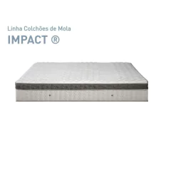 Conjunto Colchão King Impact com Box Universal Marrom 193x203x73cm - loja online