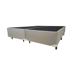 Base Cama Box Universal Suede King Bege 193x203x41cm na internet