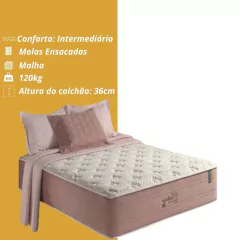 Colchão Solteiro Richesse Visco Gel Anjos 88x188x36cm