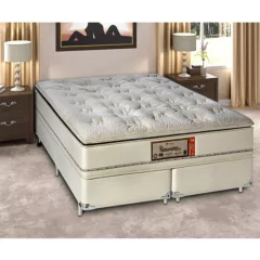 Conjunto Colchão King Eco Naturalité Plus Molas Ensacadas Sankonfort com Box Universal Cinza 193x203x75cm - loja online