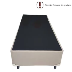 Cama Box Universal Suede Solteiro 88x188x41cm