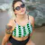 TOP REGULABLE ROMBO VERDE