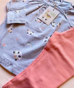 Conjunto De Algodón - Remera + Pantalón con Puño - MODELO PANDA - comprar online