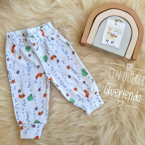 Pantalón Estampado c/puñito R/N - 0/3 M - comprar online