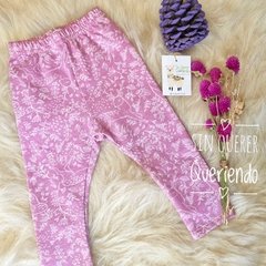 Calza Frizada Estampada - Pink forest