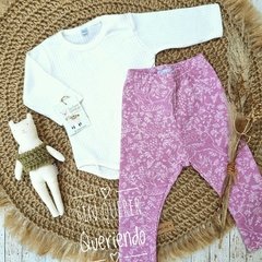 Calza Frizada Estampada - Pink forest en internet