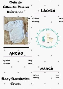 Body Romántico Crudo (Algodón) - comprar online