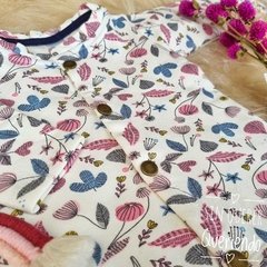 Campera de Frisa Con Botones Estampada Otoño - comprar online