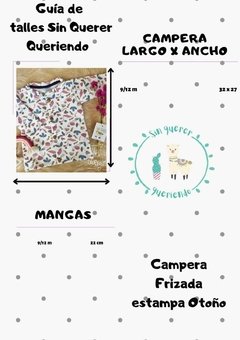 Campera de Frisa Con Botones Estampada Otoño en internet