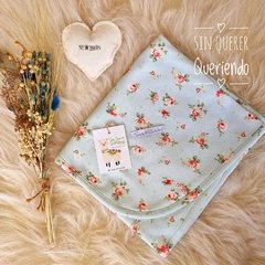 Manta Doble de Algodón - Modelo Magnolia Aqua