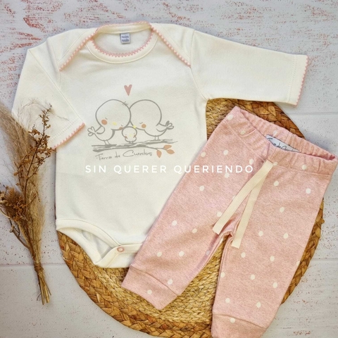 Conjunto 2 Piezas, Body Americano + Babuchita con Cordón