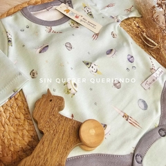 Body Bebe Universo - Gris Tiza