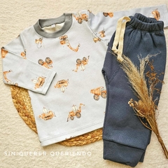 Remera de Algodón Grúas
